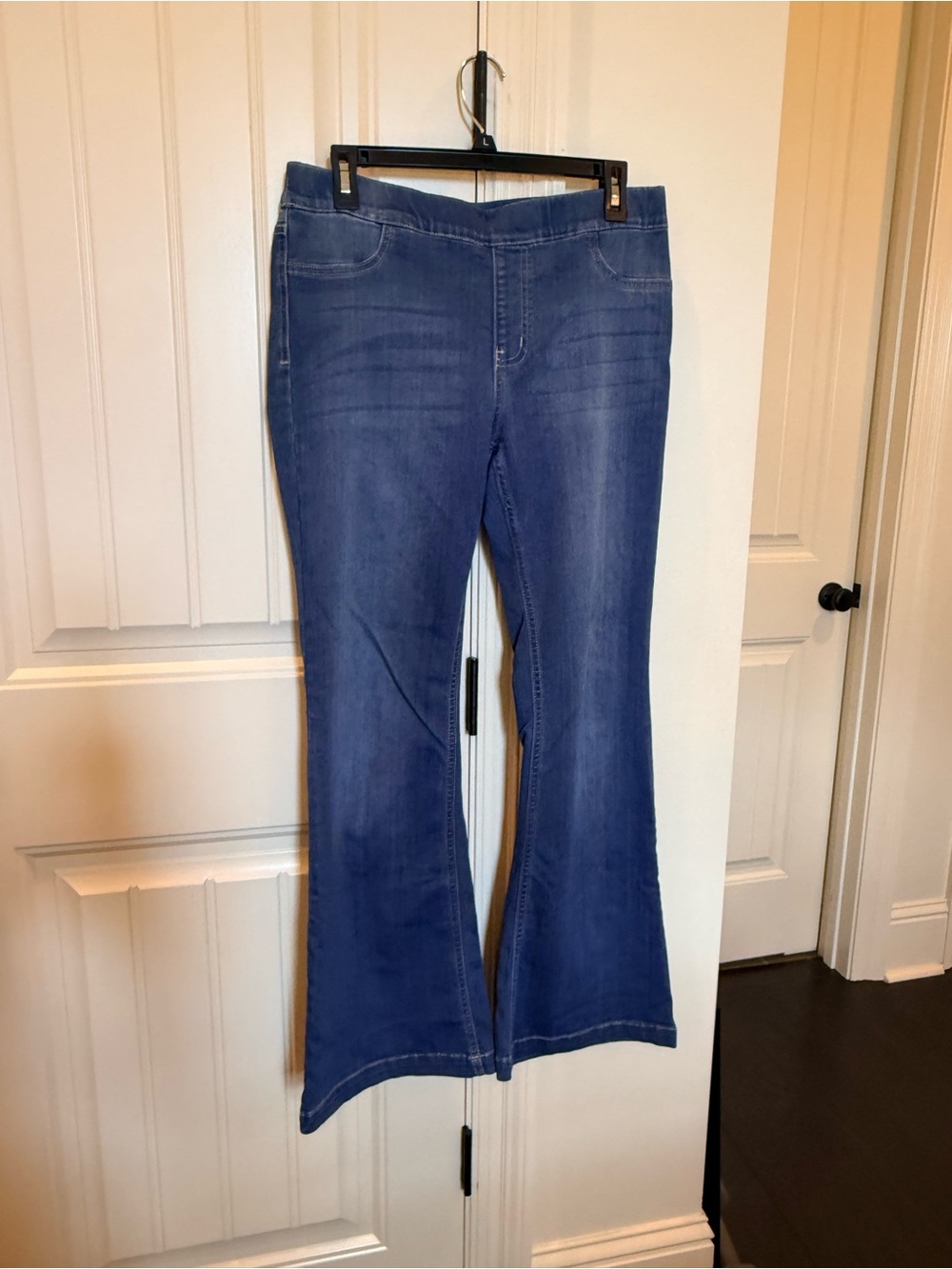Cello Pull On Flare Jeans in Light Blue - Picture 3 of 10